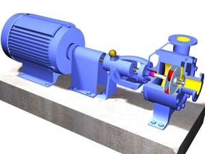 Model rendering of a Centrifugal Pump
